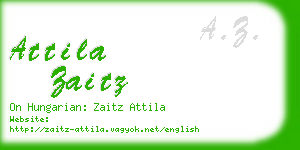 attila zaitz business card